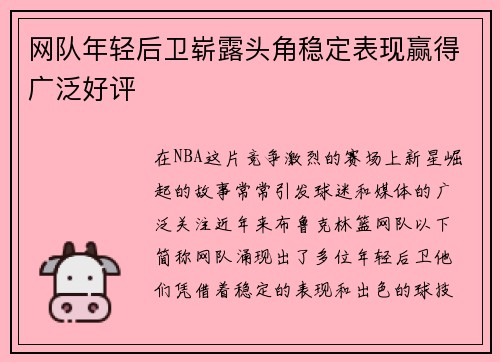 网队年轻后卫崭露头角稳定表现赢得广泛好评